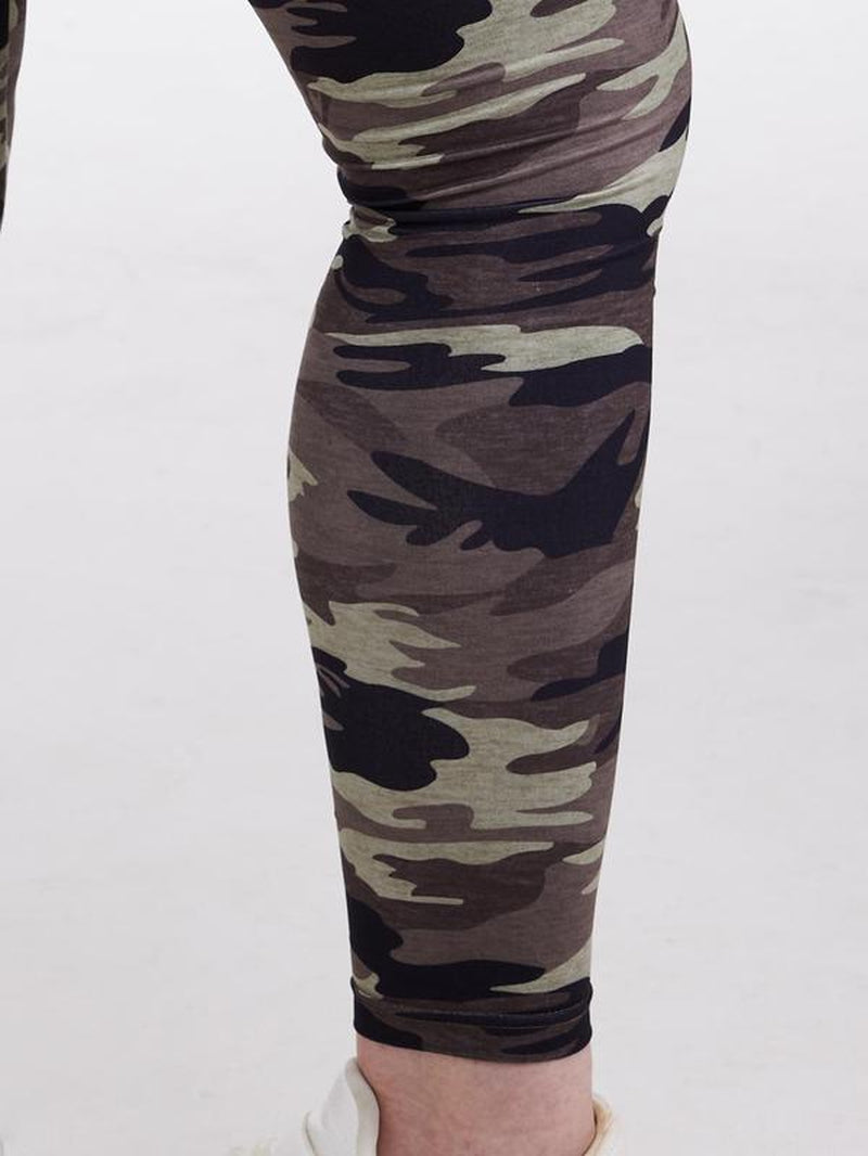 Camo Print High Waist Comfy Leggings